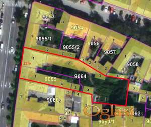 Kuća u Temerinskoj ulici. Plac površine: 1741m2
